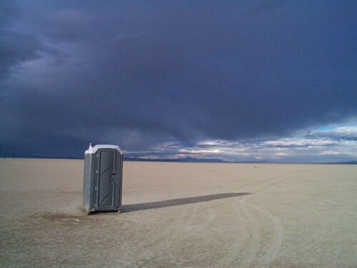 Burning Man toilet