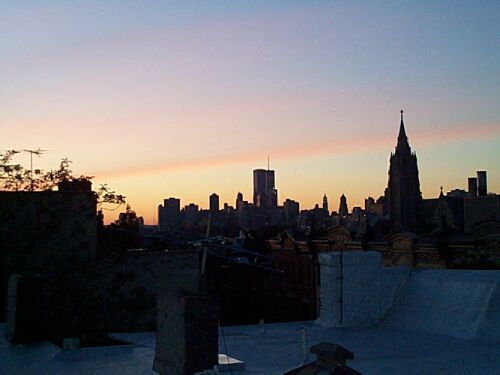Night falls over Brooklyn
